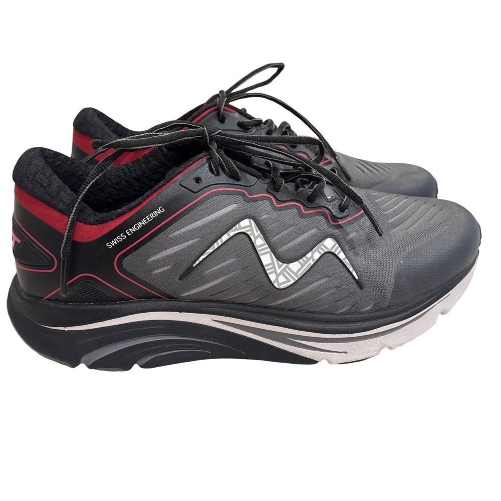 MBT 2000 II Men's Size 9.5 Swiss Engineering Grey Red Rocker Sole Running Shoes